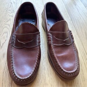Men's Allen Edmonds Kenwood Dress Penny Loafers - 10.5 D - Dark Brown